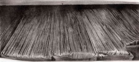 linee del tempo 2024 puntasecca su vetro acrilico cm 13x30